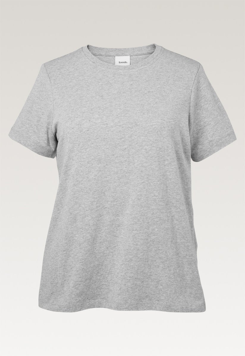 T-shirt med amningsfunktion - Grey Melange