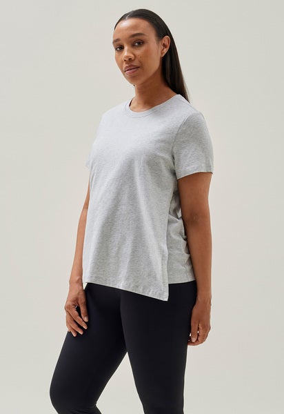 T-shirt med amningsfunktion - Grey Melange