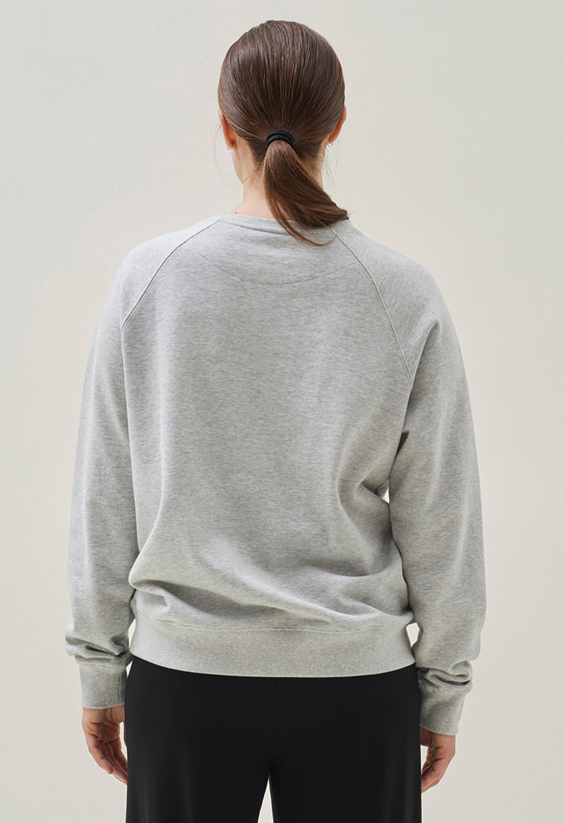 Sweatshirt med amningsfunktion - Grey melange