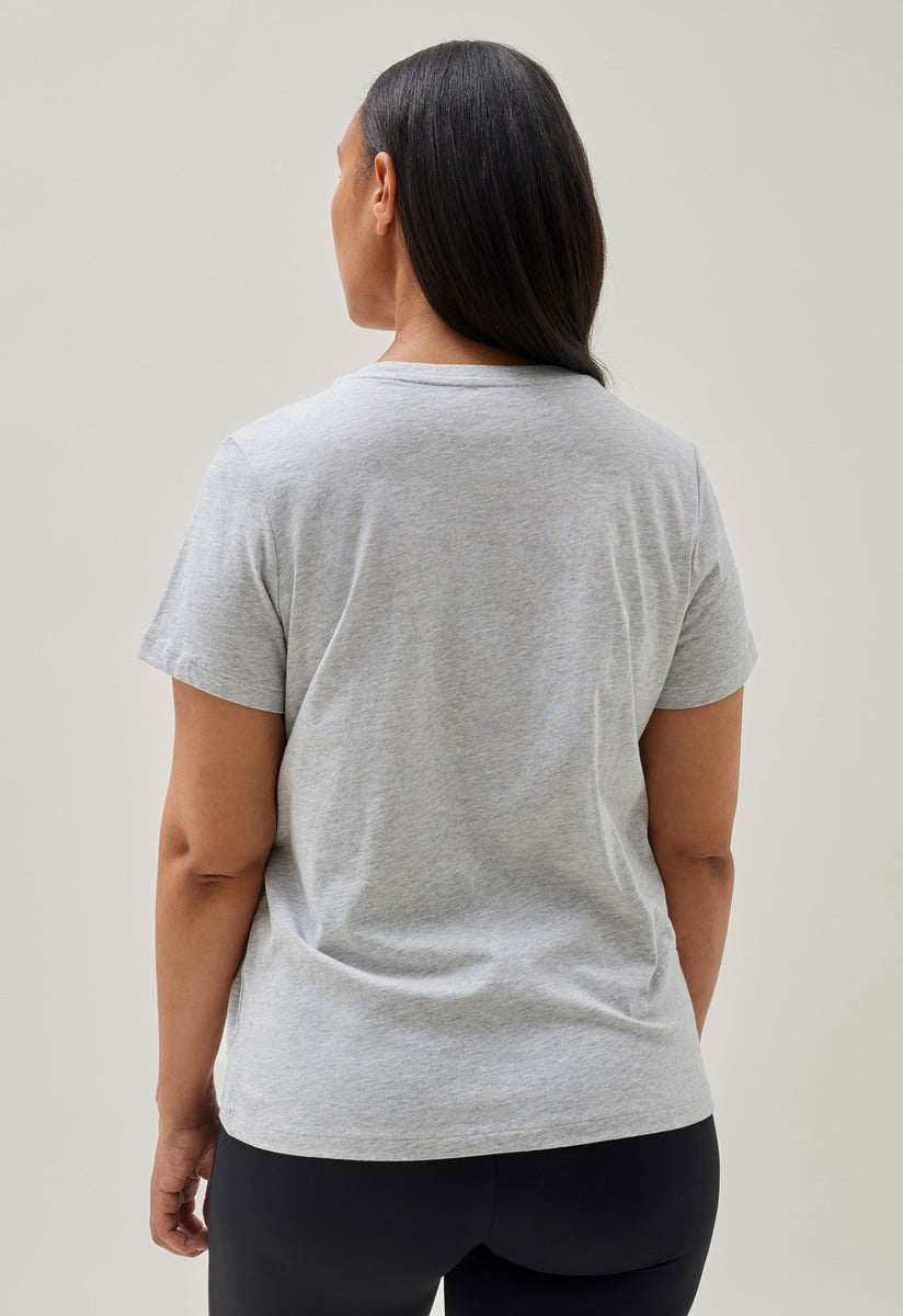 T-shirt med amningsfunktion - Grey Melange